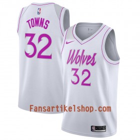 Minnesota Timberwolves Trikot Karl-Anthony Towns 32 2018-19 Nike Weiß Swingman - Herren